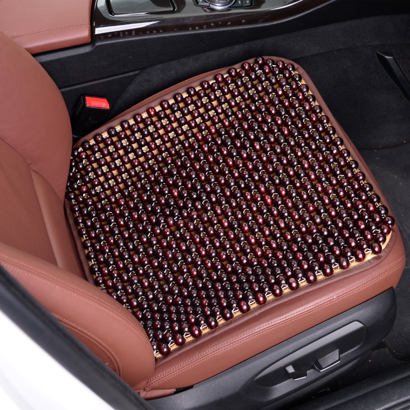 Car Cushions Wood Beads Heat Insulation Breathable Cool Mat Summer Monolithic Chair Cushion Ventilated Beads Cushion Single Fart Cushion