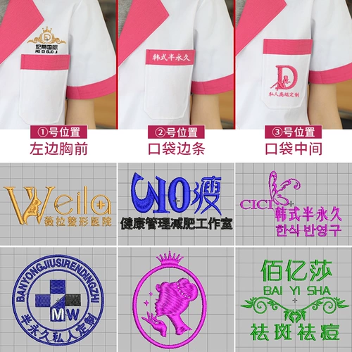 Комбинезон, униформа медсестры, белый халат, униформа врача, лонгслив, в корейском стиле, короткий рукав, длина миди