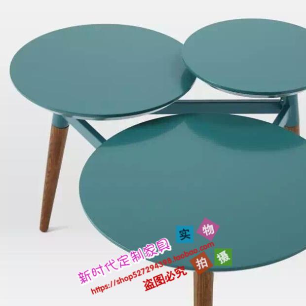Nội thất tùy chỉnh đơn giản hiện đại gỗ rắn tròn bàn cà phê bàn ​​cà phê phòng khách tro bàn cà phê - Đồ nội thất thiết kế ghế hoàng gia