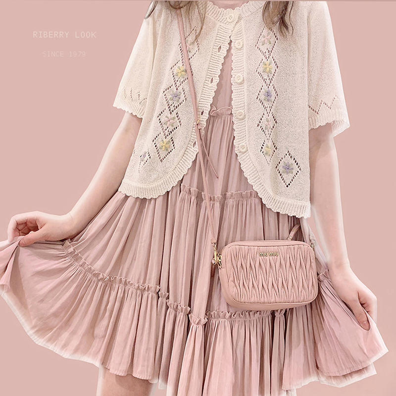 Tt Yarn, Pure Handmade Traditional Embroidery, Vintage Girl Style, Hollow Out, Cream White, Summer, Knitted Cardigan K Tt Yarn, Pure Handmade Traditional Embroidery, Vintage Girl Style, Hollow Out, Cream White, Summer, Knitted Cardigan K