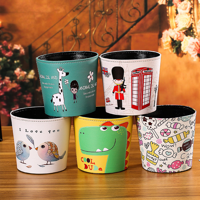 Trash can desktop Small number Ideas cute table Mini Nordic Wind Home Living room Bedroom Ins Teenage Girl wastepaper
