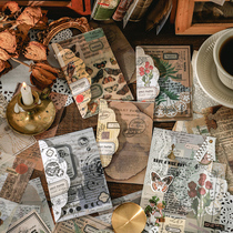 infeel me paper material paper semi - life letter of vintage collage plant Epistle Galaxy hand decoration