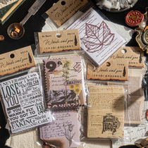 BY NACOO Sticker Pack Text with Your Retroit Page Letterhead English Paper Decoration and Paper Paper