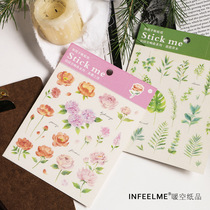 infeel me flat stickers Pastoral Symphony plant flower elf DIY hand account decoration and paper stickers