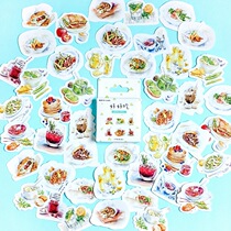 Mo ink hand account stickers good delicious food drinks takeaway fast food box decoration stickers stickers