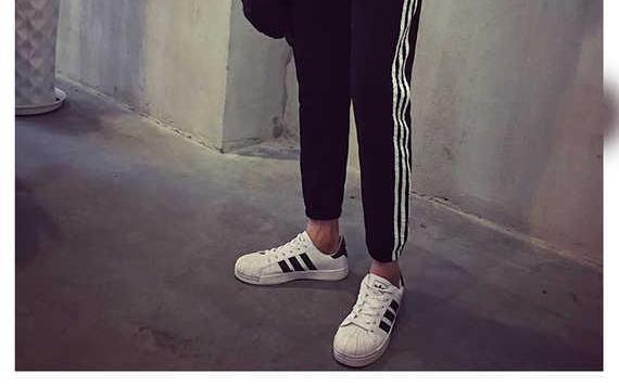 Mùa xuân và mùa thu quần nam dệt kim và nhung nhung quần mùa đông sinh viên lỏng lẻo cặp quần Wei quần cỡ lớn quần âu nam quần jogger kaki