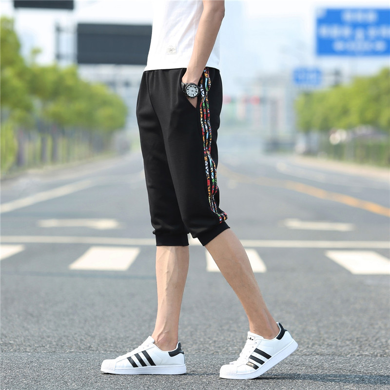 Mùa hè phần mỏng Slim 7 điểm quần nam 9.9 nhân dân tệ vận chuyển thể thao giản dị stretch bảy phút quần short Harlan quần sinh viên