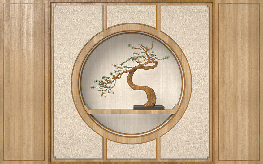 木纹方框背景圆圈