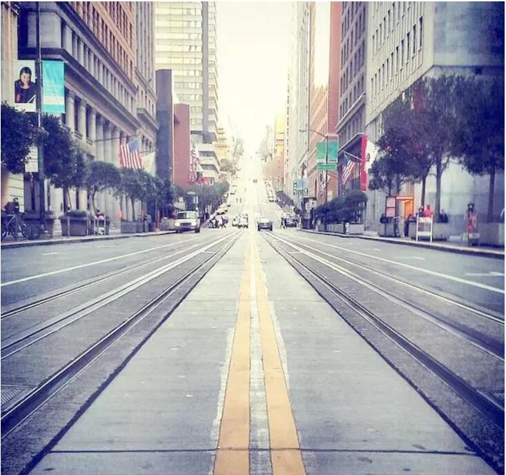 城市街景马路背景