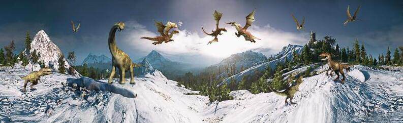 恐龙主题背景墙背