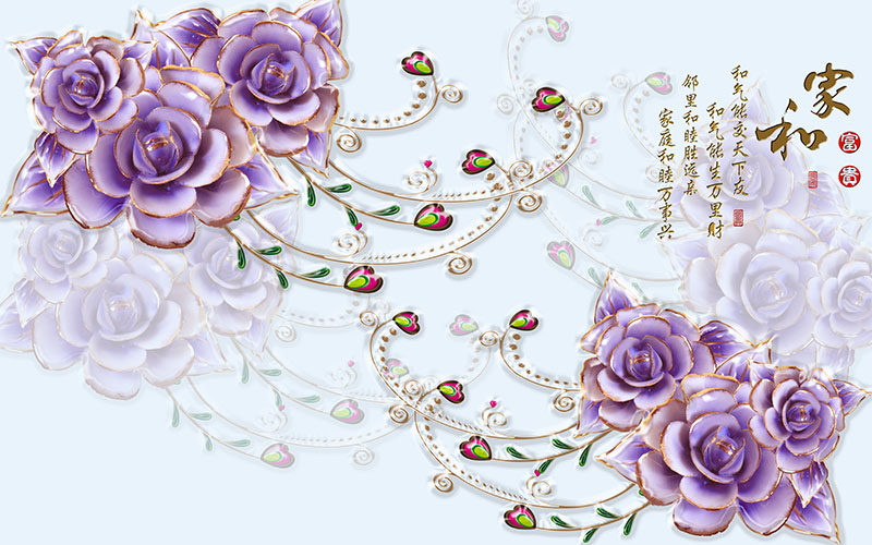 背景墙新中式现代