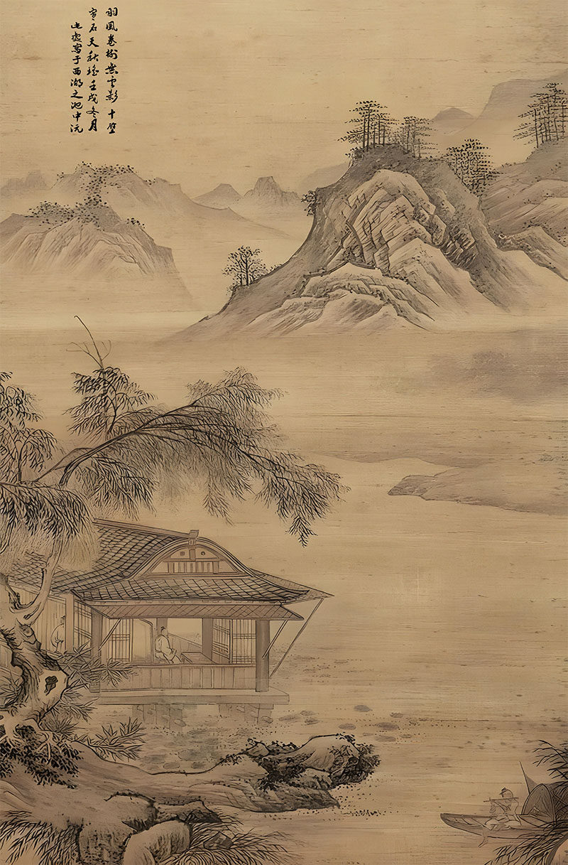 背景墙新中式复古