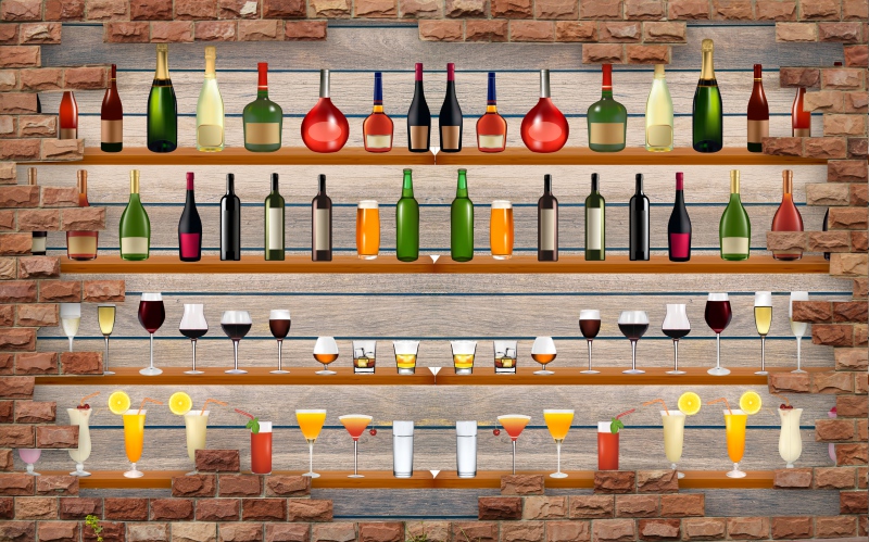 复古酒吧酒柜酒庄