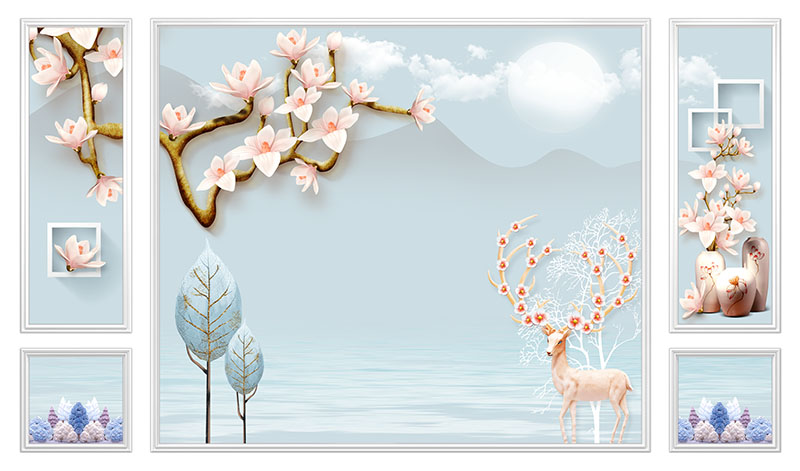 现代简约五框五宫