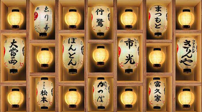 灯火 装饰 日式
