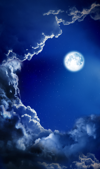 月色星空 夜色 
