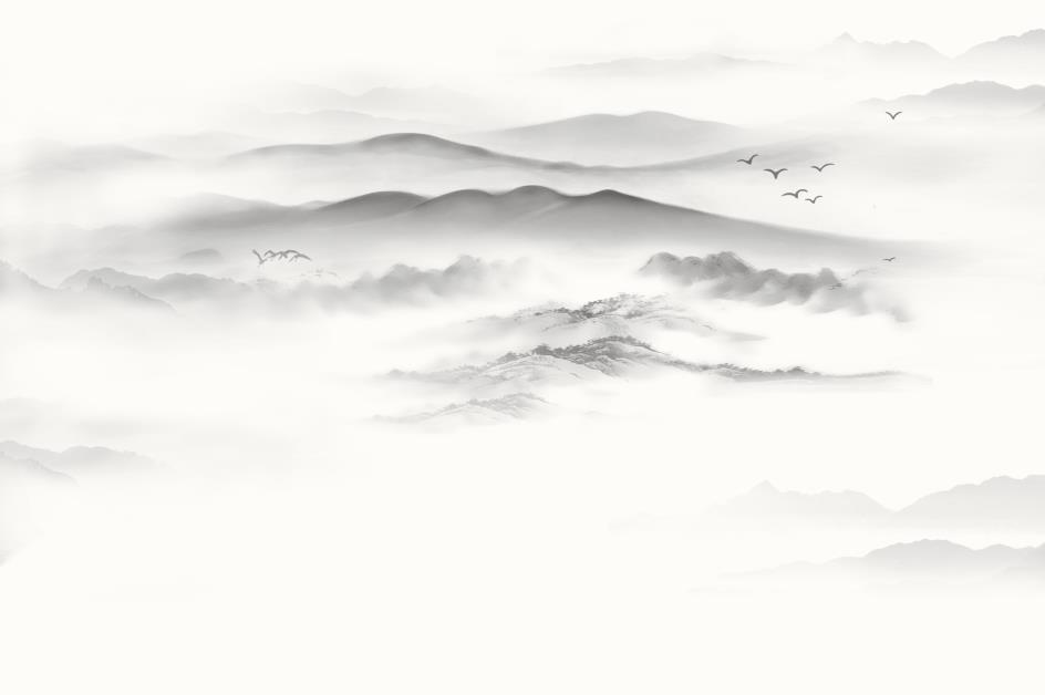 新中式淡雅素色水