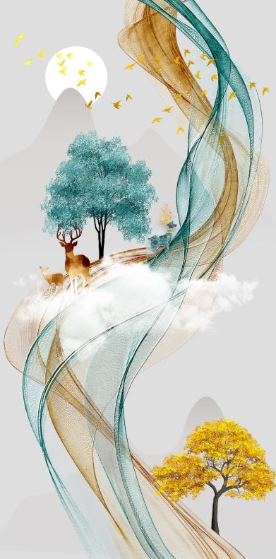 抽象线条大理石纹