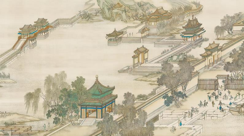 亭台楼阁装饰画部