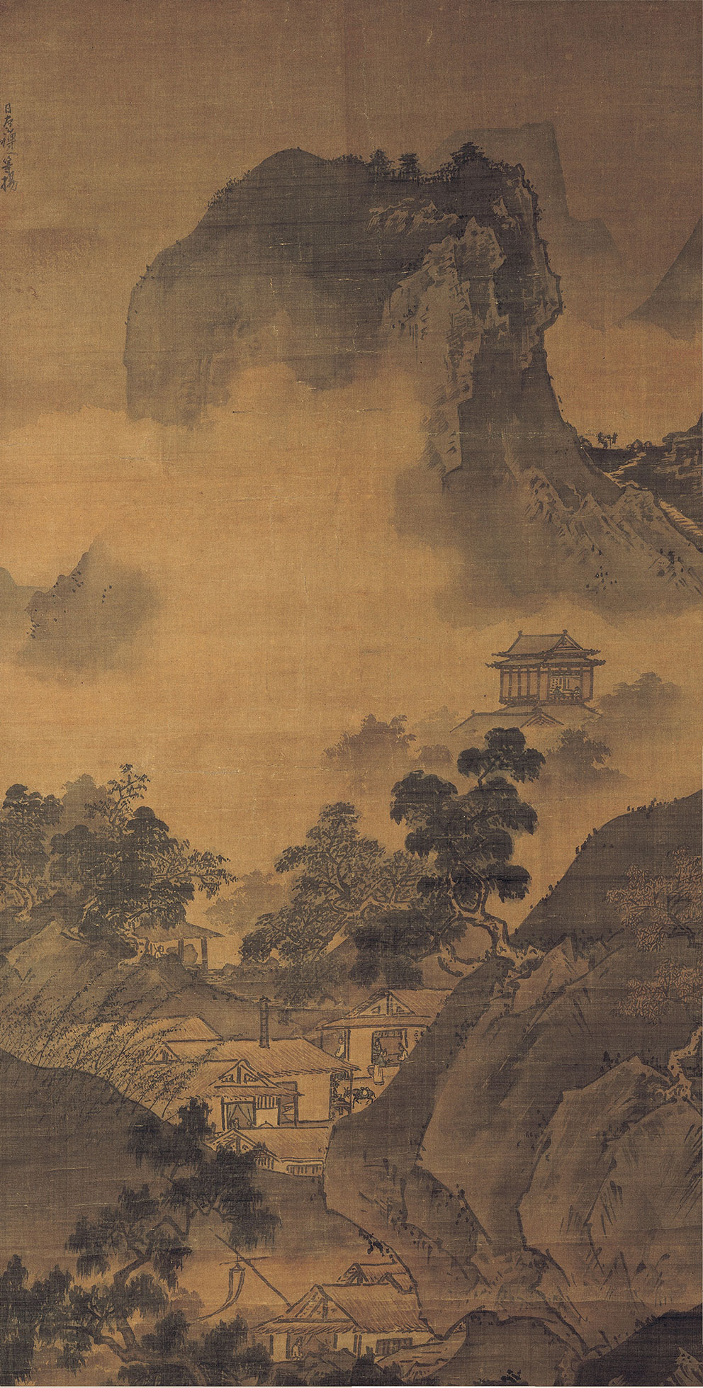 新中式玄关山峰古