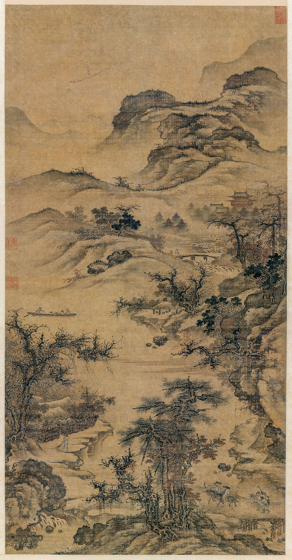 新中式山水玄关山