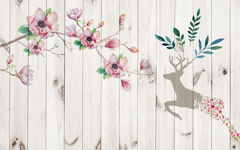 现代简约背景墙田