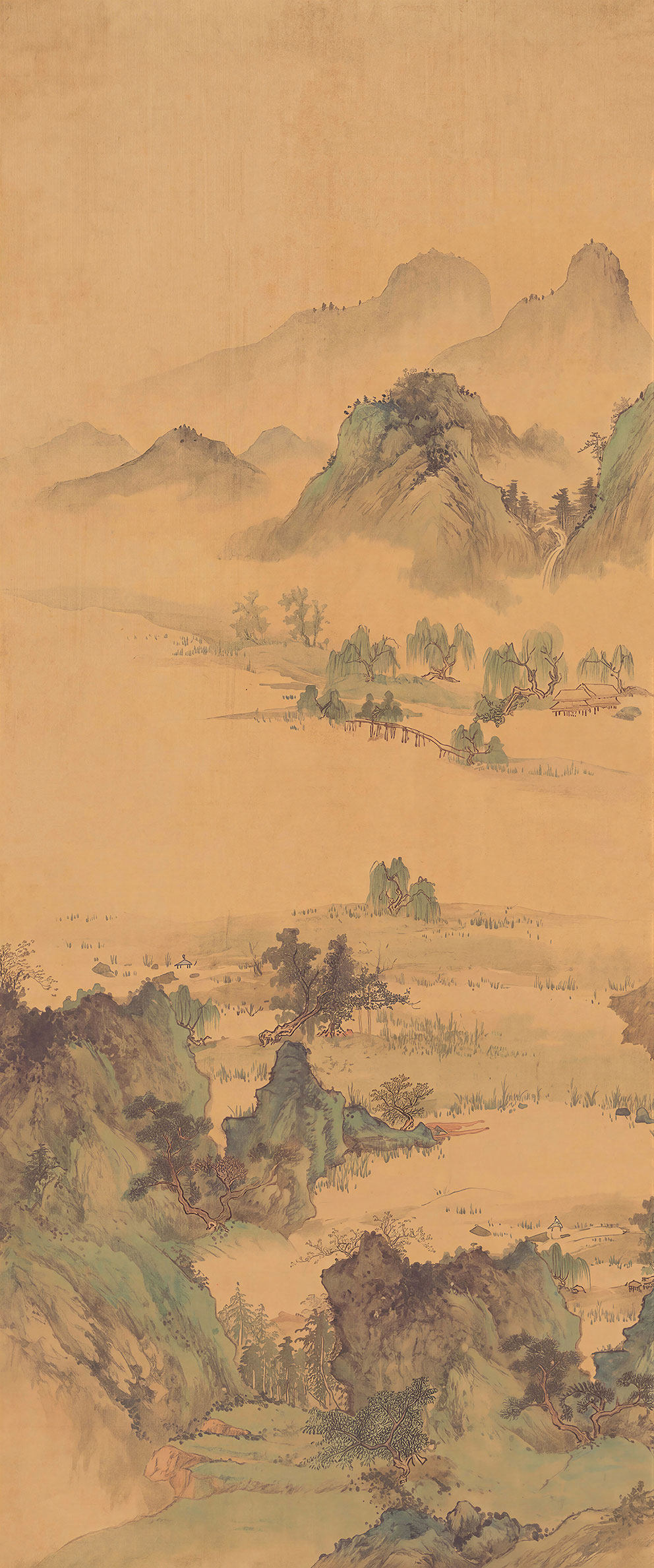 新中式玄关山峰山