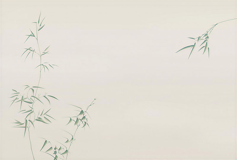新中式竹叶背景墙
