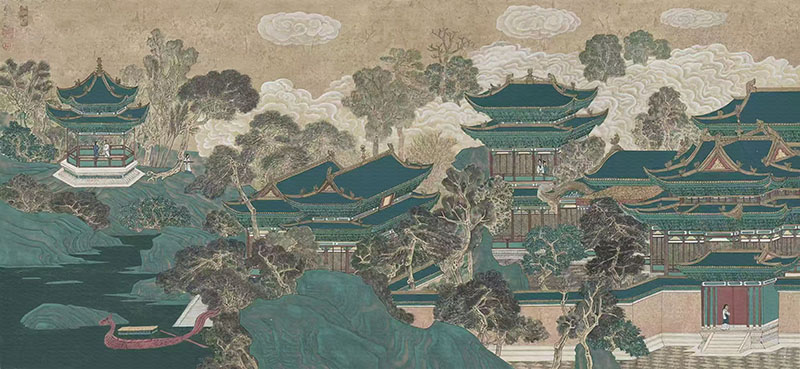 现代简约背景墙新