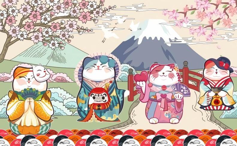 复古手绘日式和风