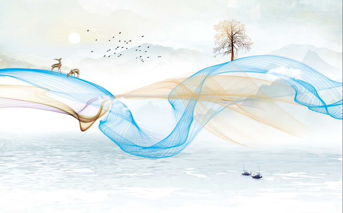 现代简约格栅大理