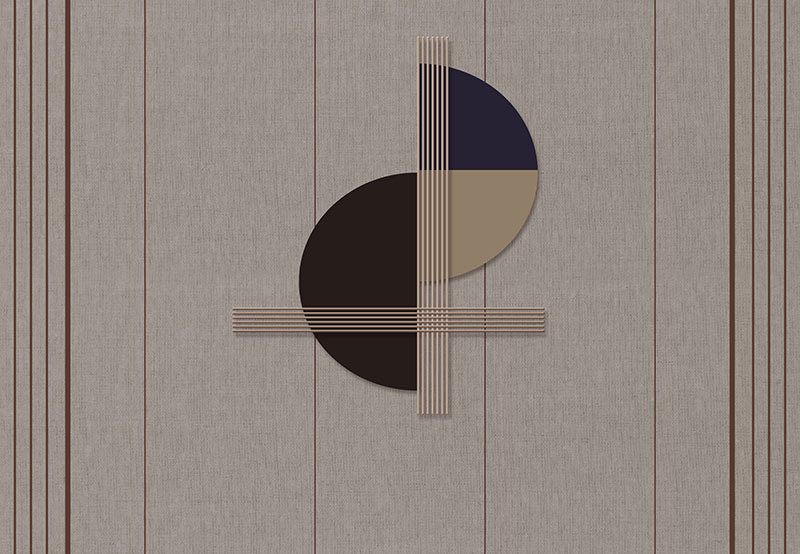 现代简约背景墙线