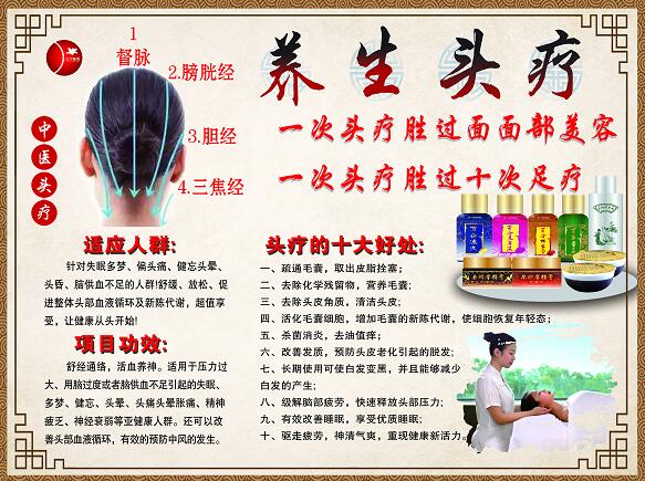 中医养生  头疗