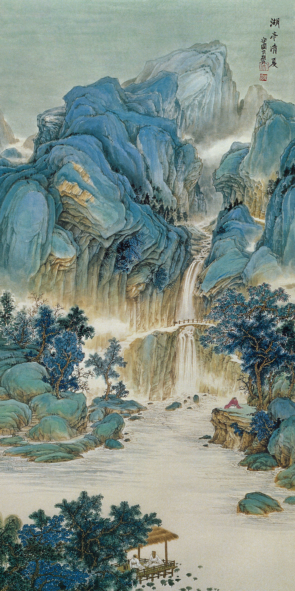 新中式山水玄关山