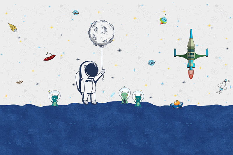 现代简约儿童房背