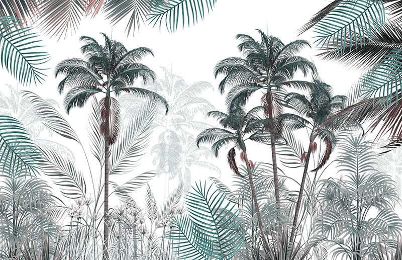 背景墙热带雨林植