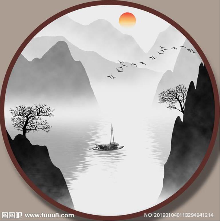 新中式意境山水画