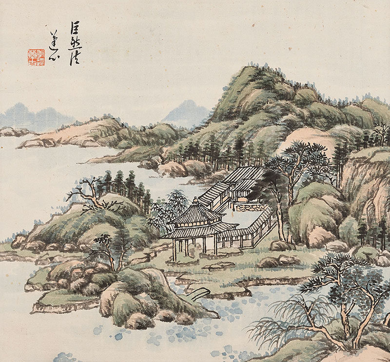 新中式复古山水玄