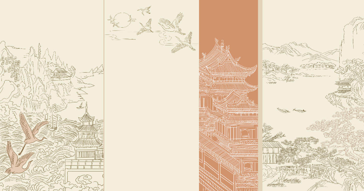 新中式阁楼背景墙