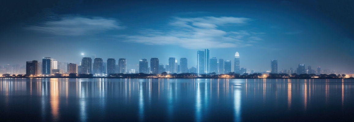 现代简约城市街景