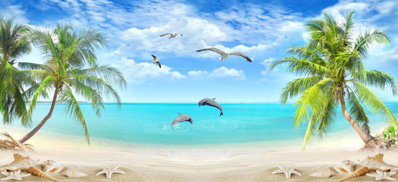 超清爱情海沙滩电