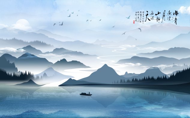 新中式意境山水背