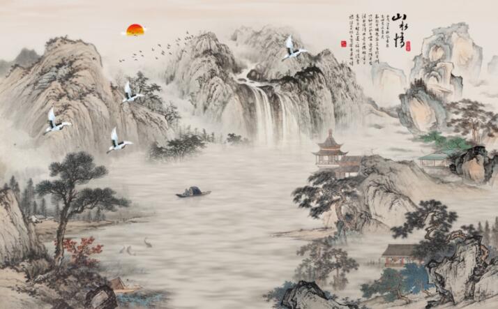 新中式山水画山水