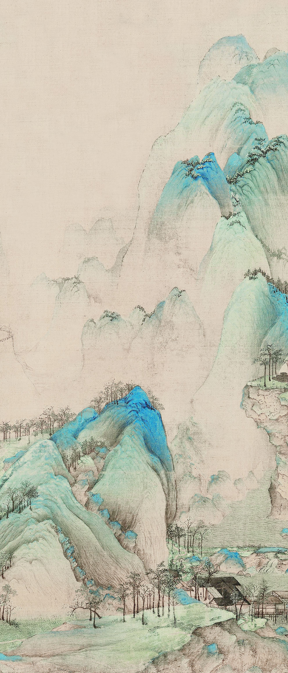 新中式玄关古画千