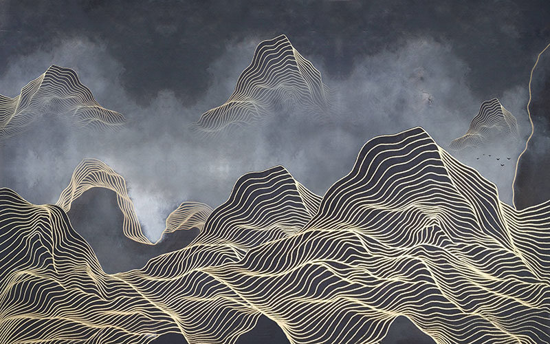 背景墙现代简约金