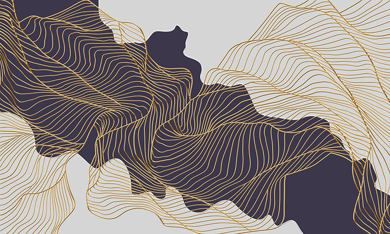 背景墙现代简约金