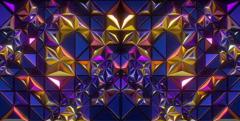 炫彩 格子背景墙