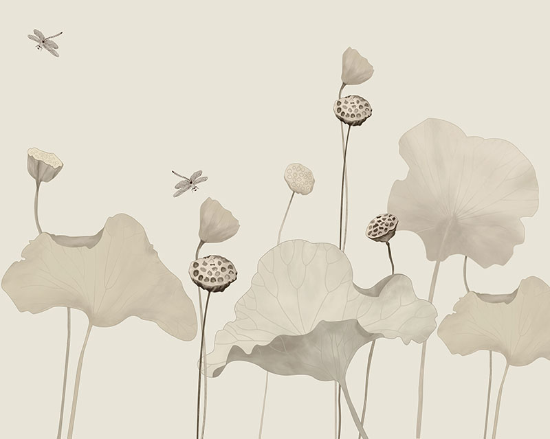 新中式背景墙水墨