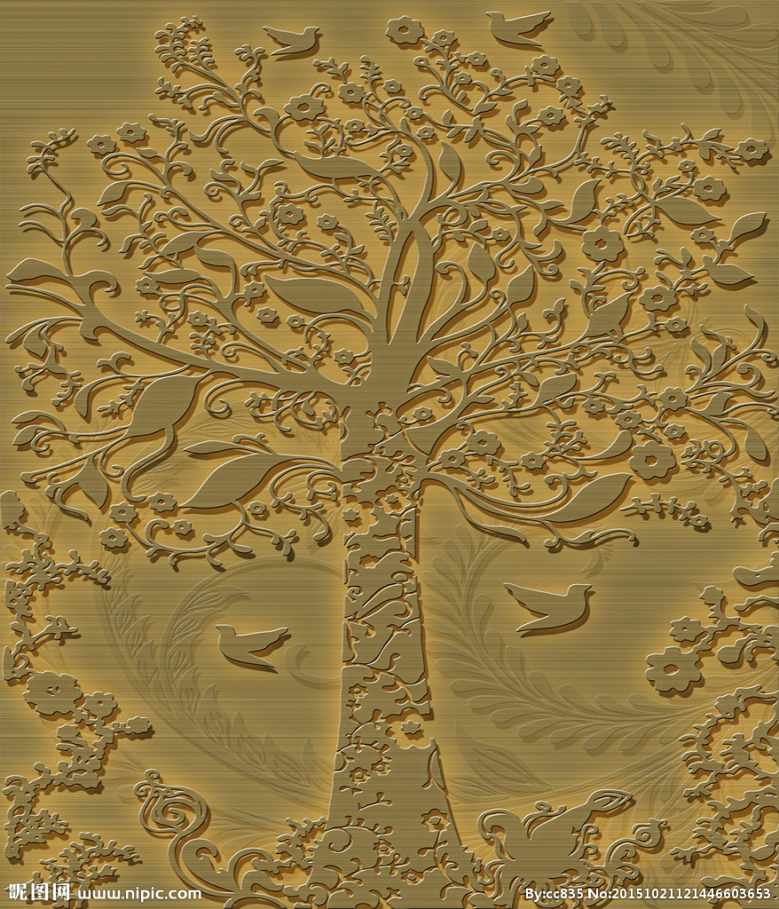 G摇钱树背景墙摇