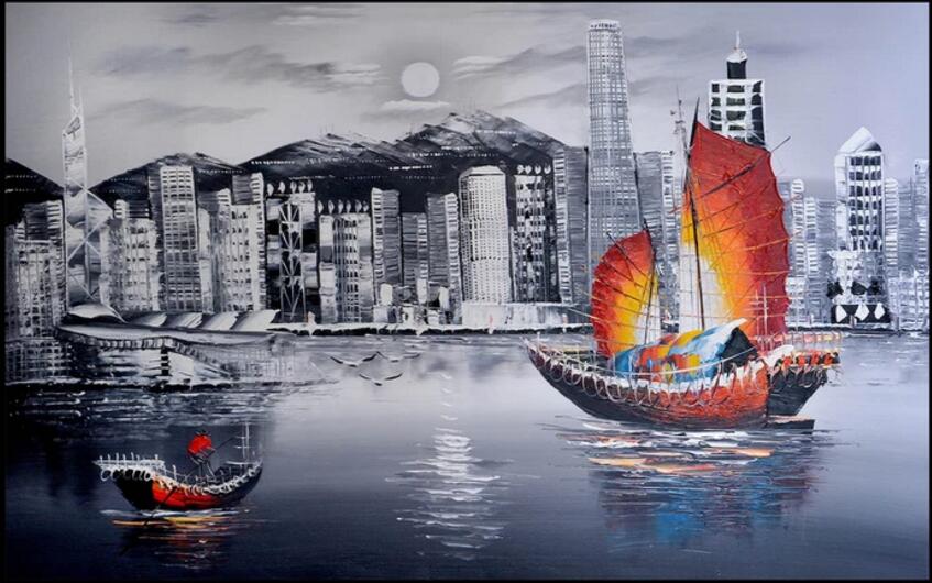 复古怀旧帆船海上